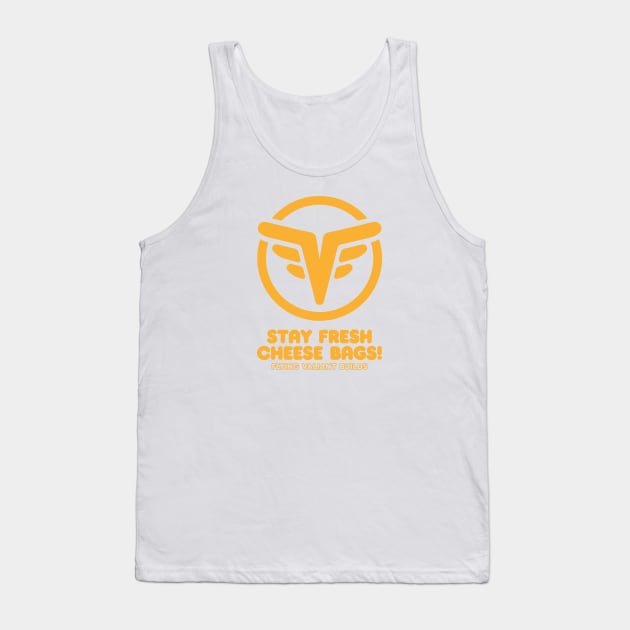 Stay Fresh 70's Style (Orange) Tank Top by jepegdesign